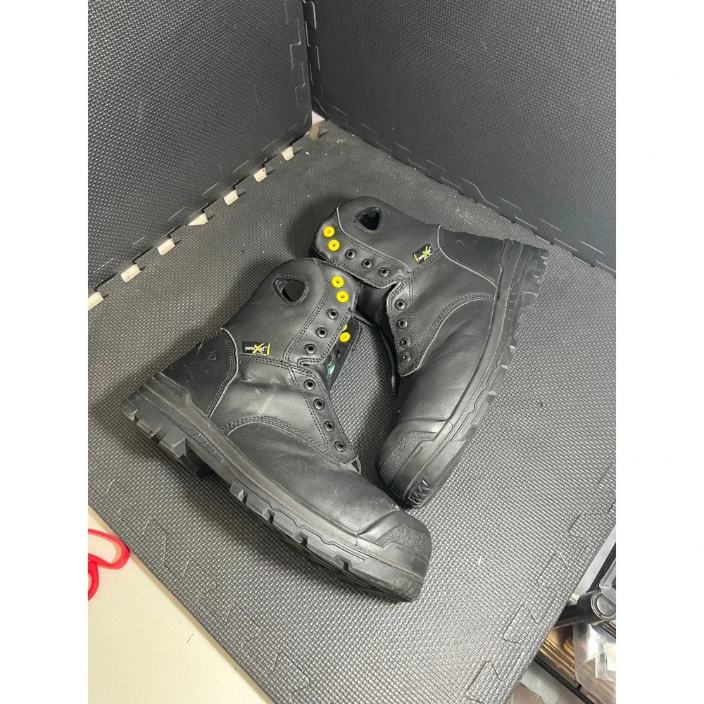 Terra Work Boots Mens 11‎ Black Leather Composite Safety Toe ESR PR TR02988BLK